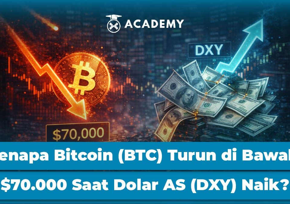 Kenapa Bitcoin (BTC) Turun di Bawah $70.000 Saat Dolar AS (DXY) Naik?