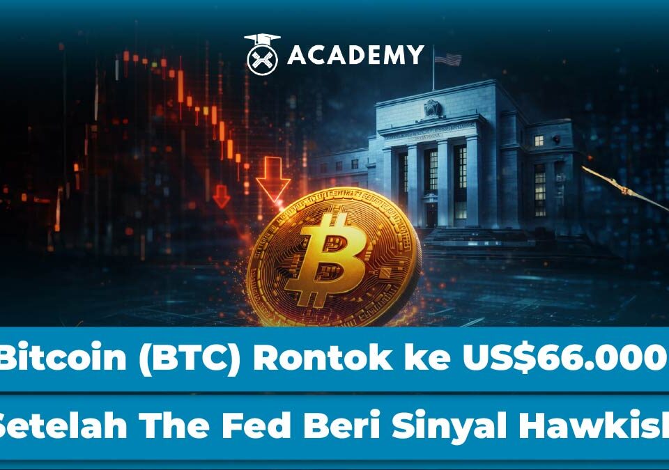 Bitcoin (BTC) Rontok ke US$66.000 Setelah The Fed Beri Sinyal Hawkish
