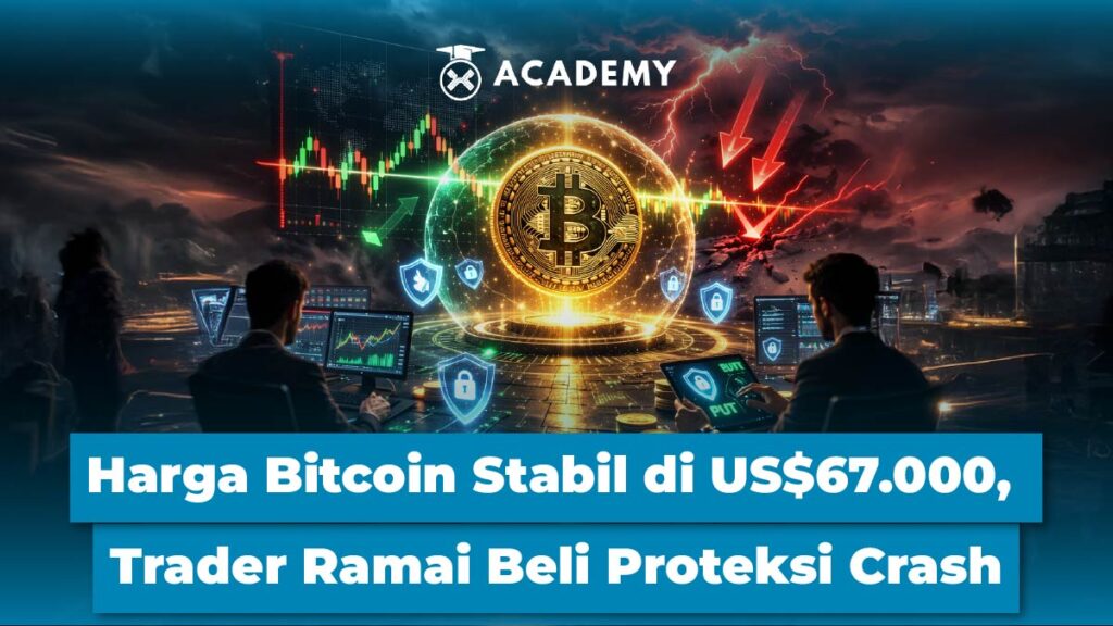 Harga Bitcoin (BTC) Stabil di US$67.000, Trader Ramai Beli Proteksi Crash