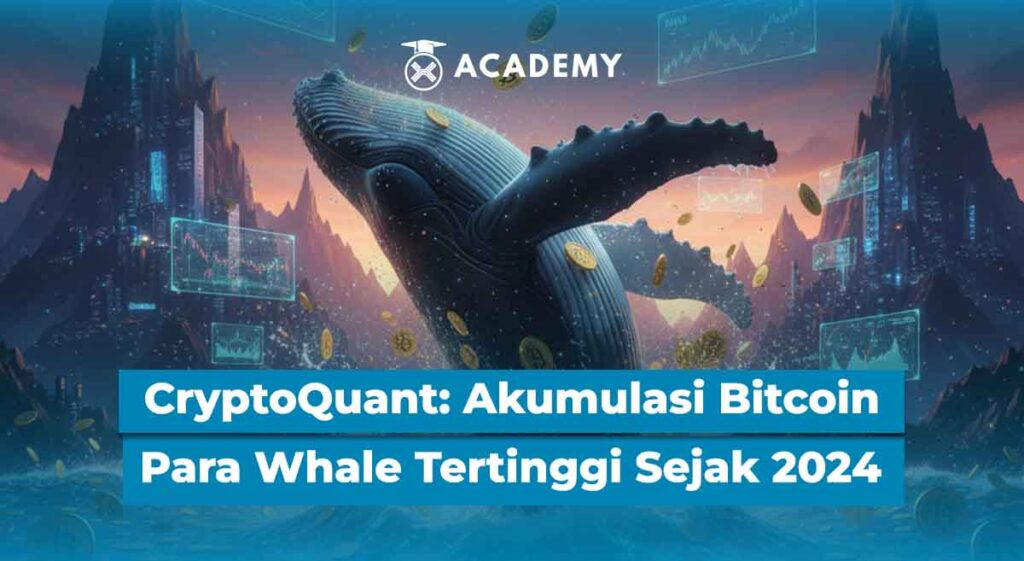 CryptoQuant: Akumulasi Bitcoin (BTC) Para Whale Tertinggi Sejak 2024