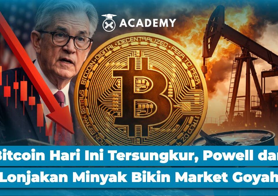 Bitcoin Hari Ini Tersungkur, Powell dan Lonjakan Minyak Bikin Market Goyah