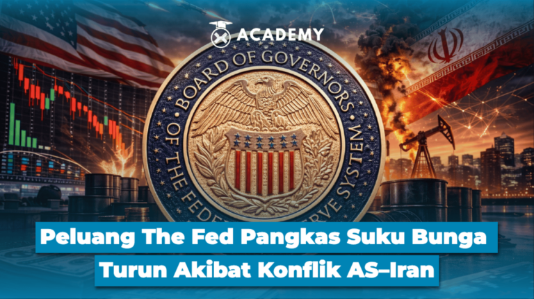 Peluang The Fed Pangkas Suku Bunga Turun Akibat Konflik AS–Iran