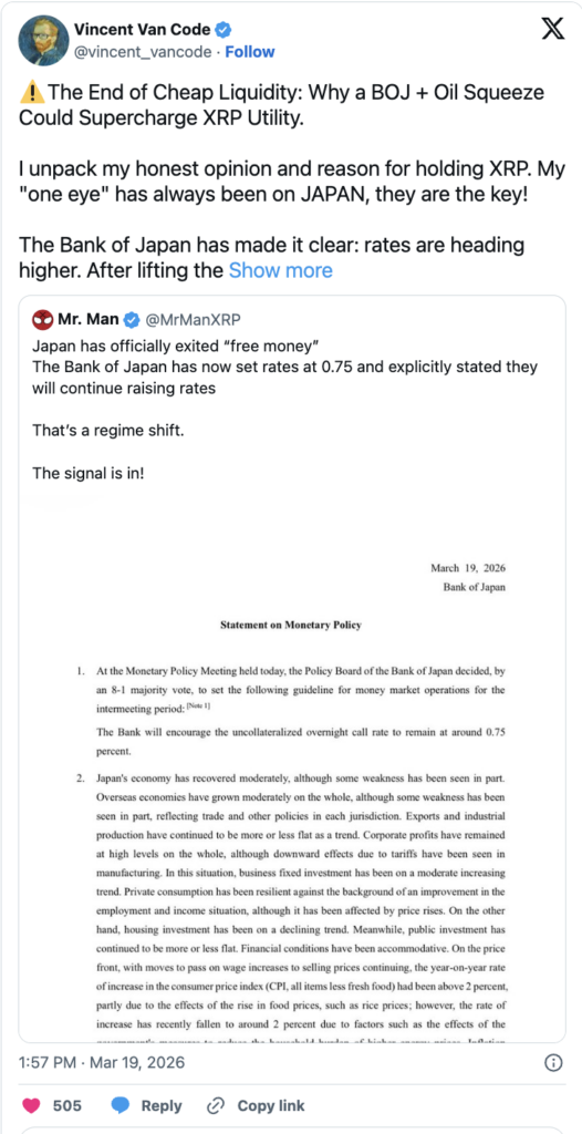 BOJ XRP