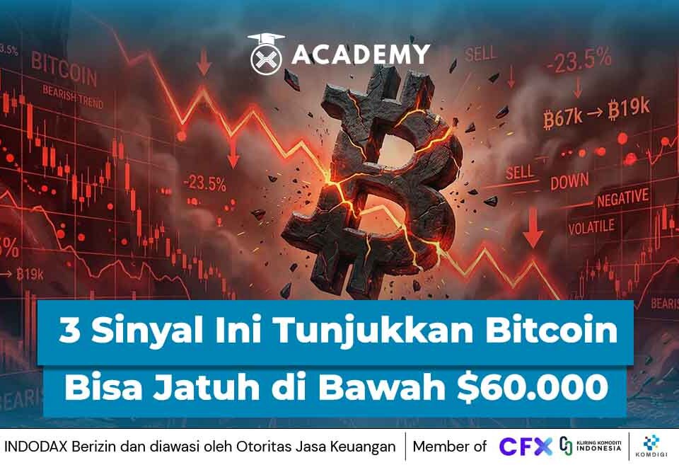 3 Sinyal Ini Tunjukkan Bitcoin Bisa Jatuh di Bawah $60.000