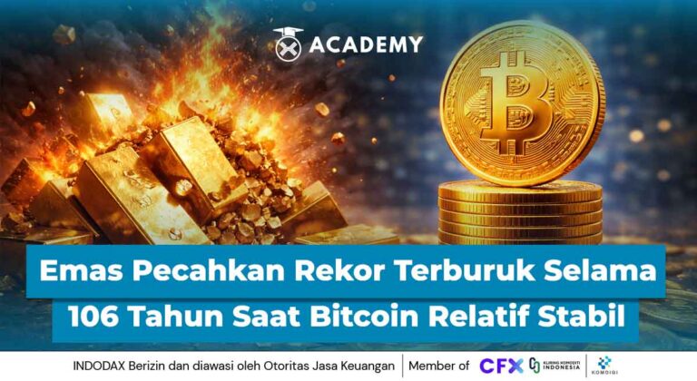 Emas Pecahkan Rekor Terburuk Selama 106 Tahun Saat Bitcoin Relatif Stabil