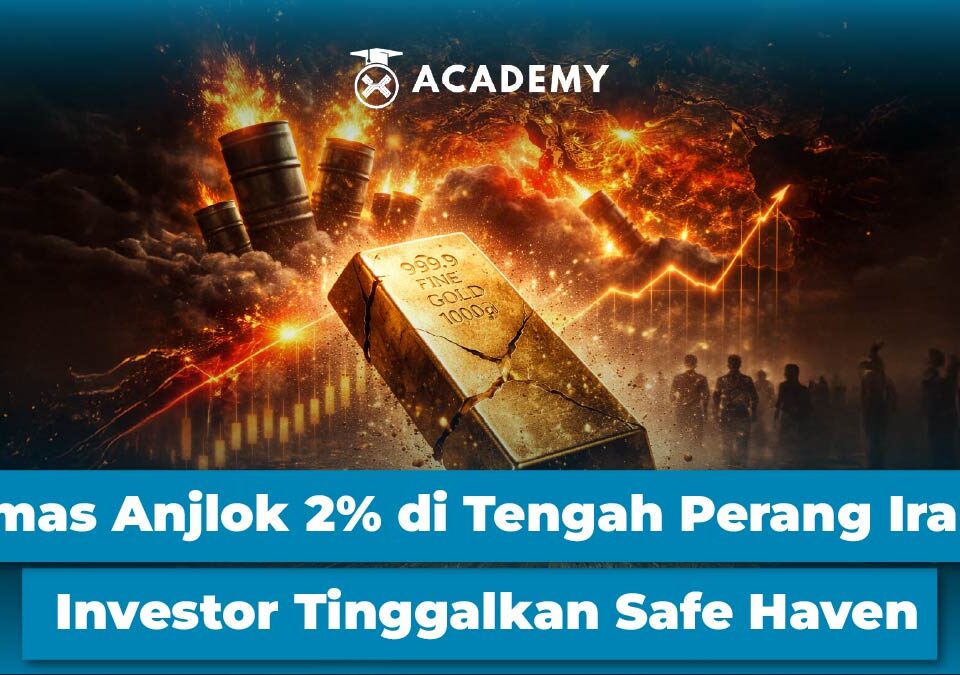 Emas Anjlok 2% di Tengah Perang Iran, Investor Tinggalkan Safe Haven