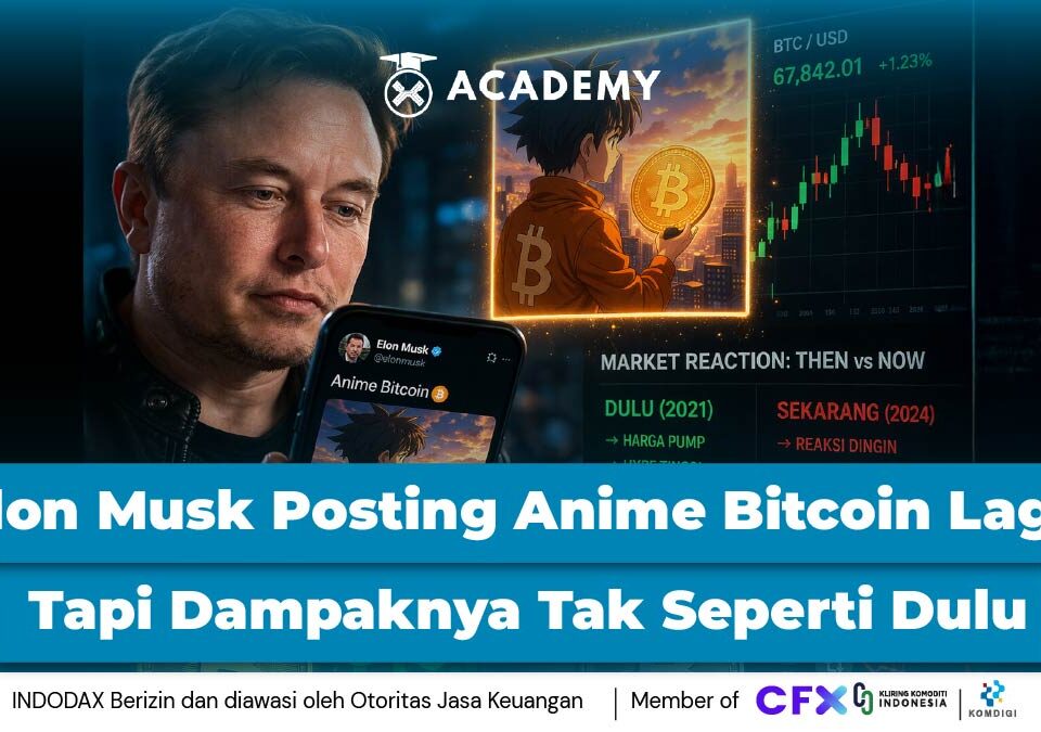 Elon Musk Posting Anime Bitcoin Lagi, Tapi Dampaknya Tak Seperti Dulu