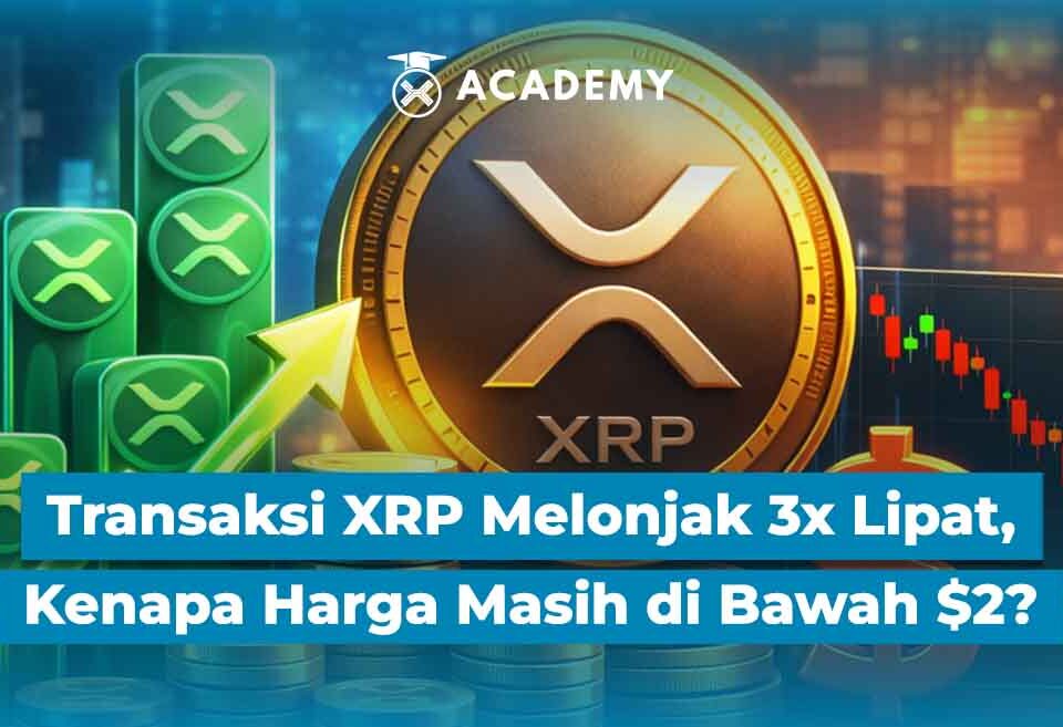 Transaksi XRP Melonjak 3 Kali Lipat, Kenapa Harga Masih di Bawah $2?