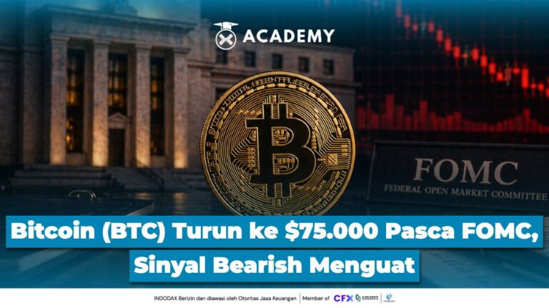 Bitcoin (BTC) Turun ke $75.000 Pasca FOMC, Sinyal Bearish Menguat