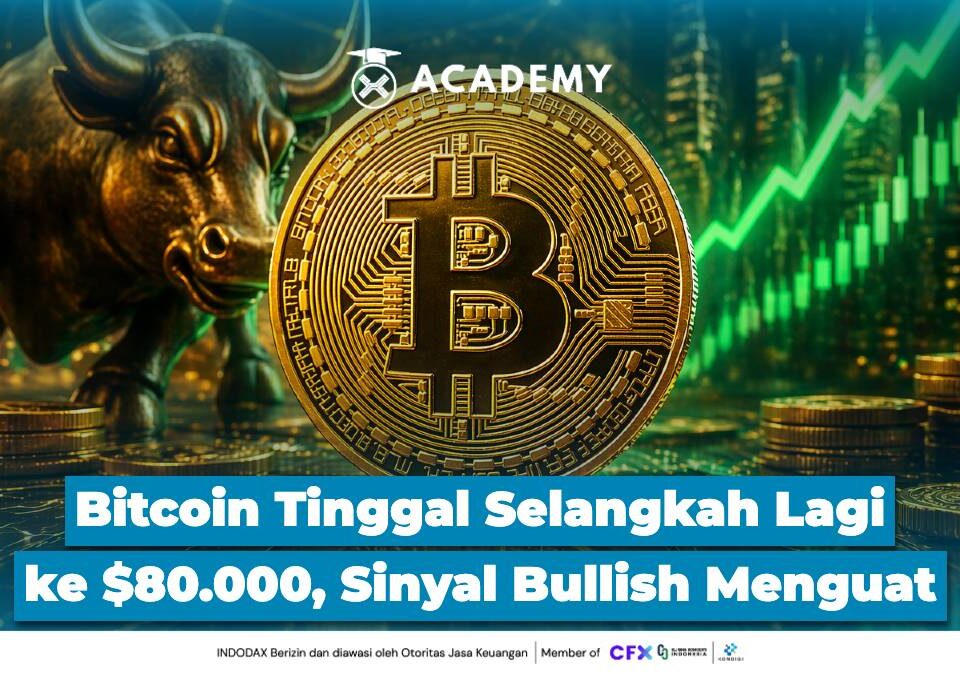 Bitcoin Tinggal Selangkah Lagi ke $80.000, Sinyal Bullish Menguat