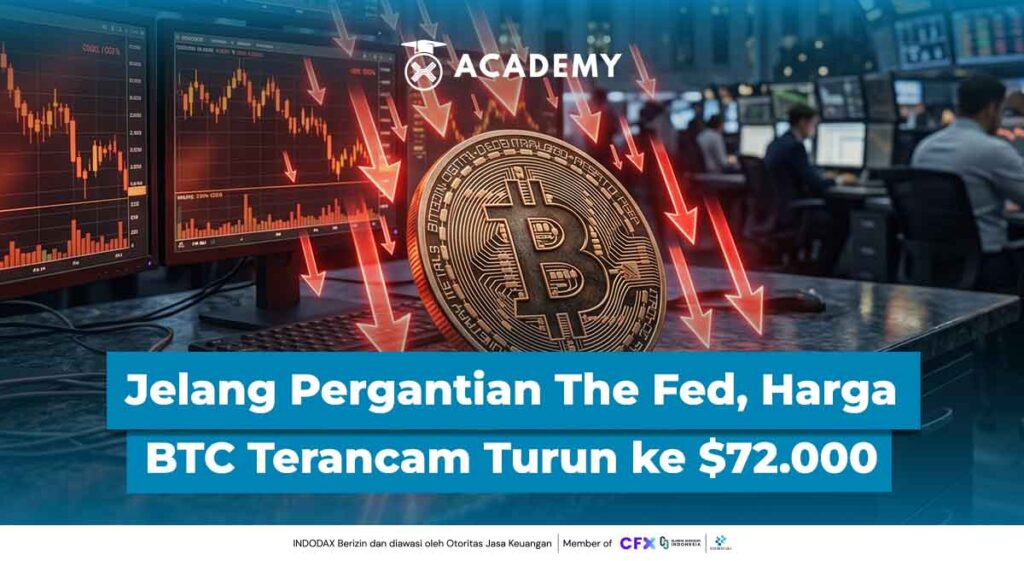 Jelang Pergantian The Fed, Harga Bitcoin (BTC) Terancam Turun ke $72.000