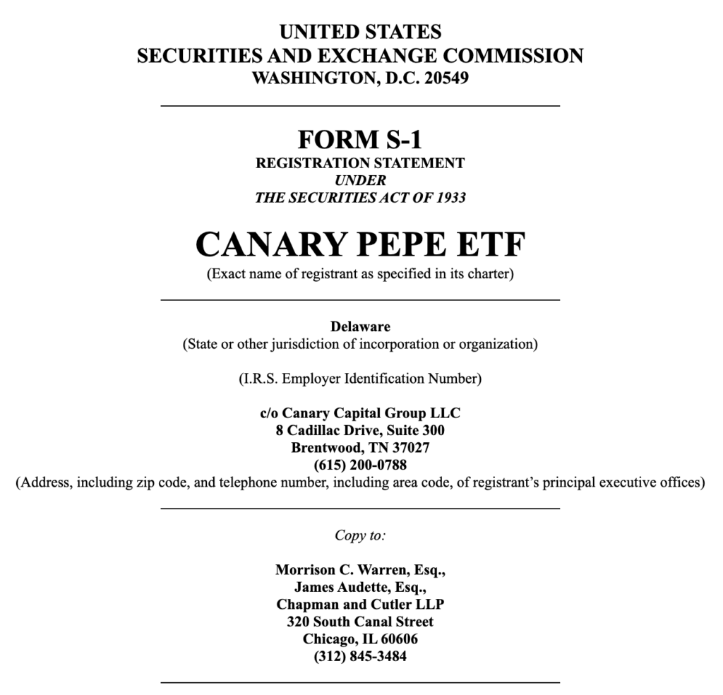 SEC ETF PEPE