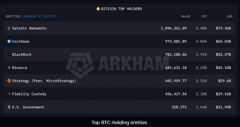 btc top holder