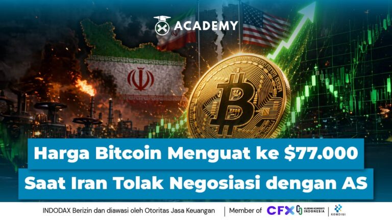 Harga Bitcoin Menguat ke $77.000 Saat Iran Tolak Negosiasi dengan AS