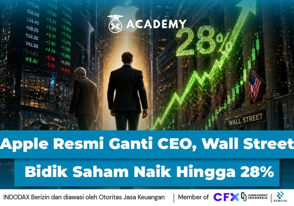 Apple Resmi Ganti CEO, Wall Street Bidik Saham Naik Hingga 28%