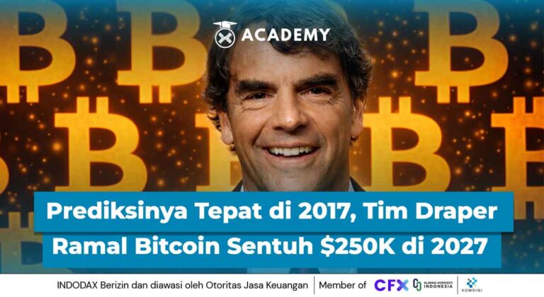 Ramalannya Tepat di 2017, Tim Draper Kini Ramal Bitcoin $250K di 2027