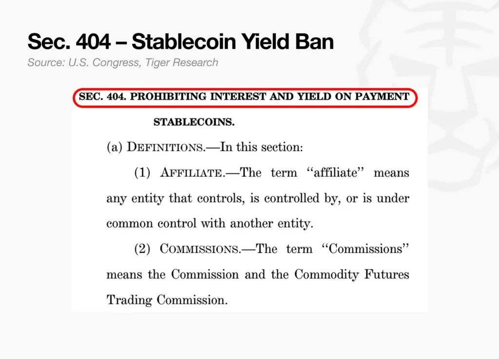 Stablecoin Yield Ban Stablecoin Yield Ban