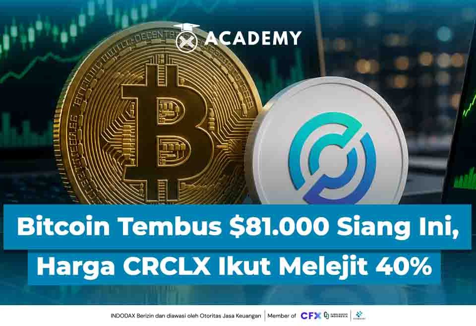 Bitcoin (BTC) Tembus $81.000 Siang Ini, Harga CRCLX Ikut Melejit 40%