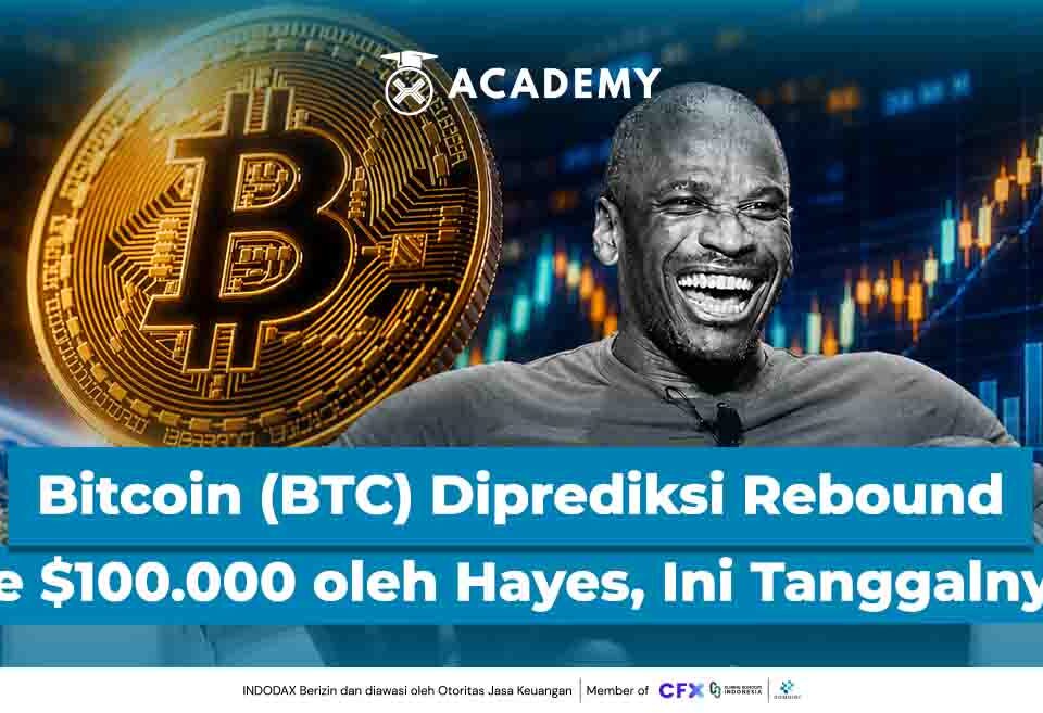 Bitcoin (BTC) Diprediksi Kembali ke $100.000 oleh Arthur Hayes, Ini Tanggalnya
