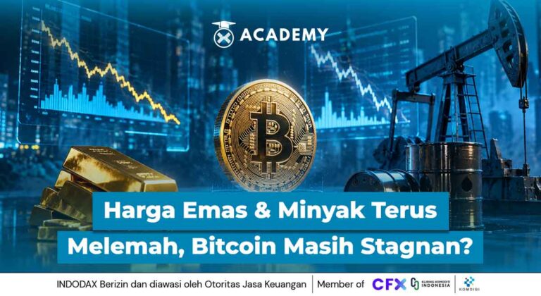 Harga Emas & Minyak Terus Melemah, Bitcoin (BTC) Stagnan?