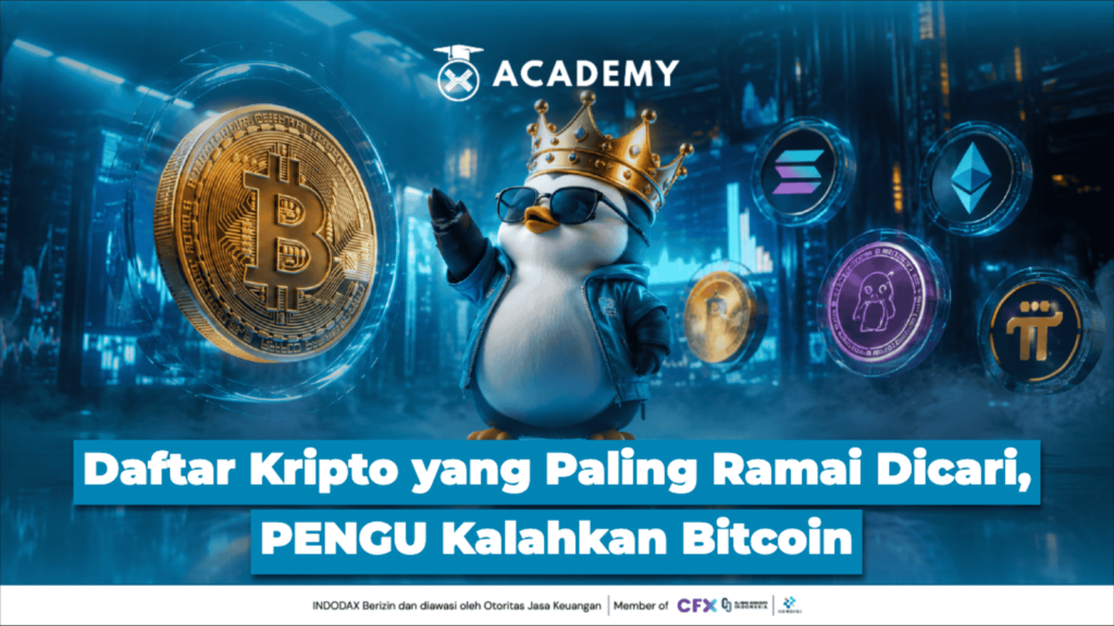 Daftar Kripto yang Paling Ramai Dicari, PENGU Kalahkan Bitcoin