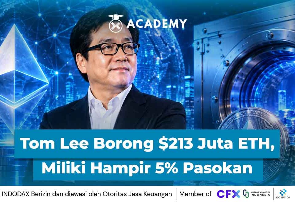 Tom Lee Borong $213 Juta ETH, Kepemilikannya Kini Hampir 5% Pasokan Ethereum