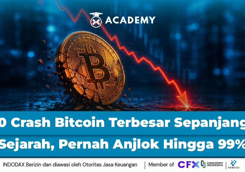 10 Crash Bitcoin Terbesar Sepanjang Sejarah, Pernah Anjlok Hingga 99%