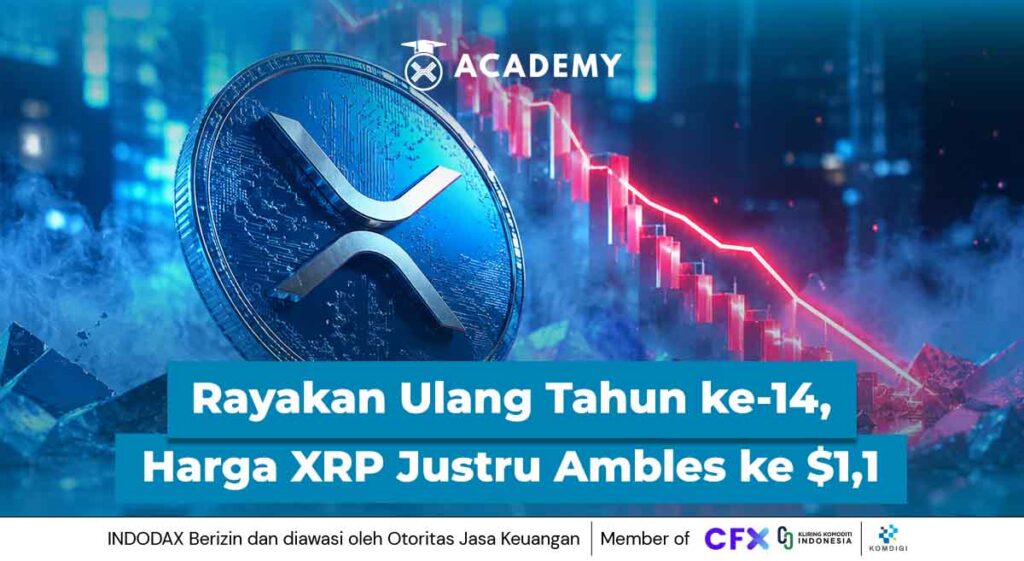 Rayakan Ulang Tahun ke-14, Harga XRP Justru Ambles ke $1,1