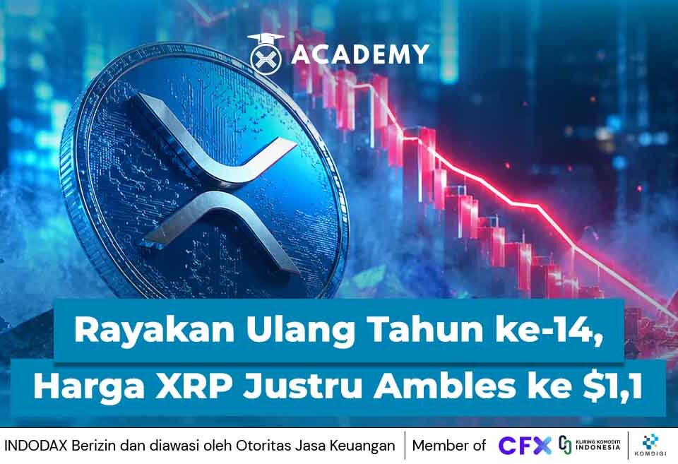 Rayakan Ulang Tahun ke-14, Harga XRP Justru Ambles ke $1,1