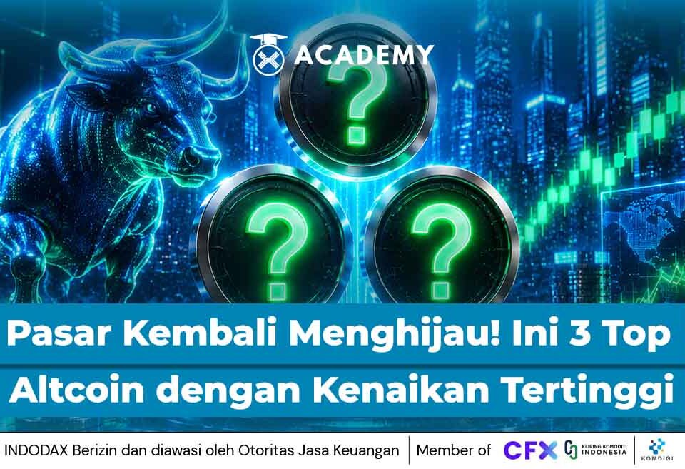 Pasar Crypto Kembali Menghijau! Ini 3 Top Altcoin dengan Kenaikan Tertinggi
