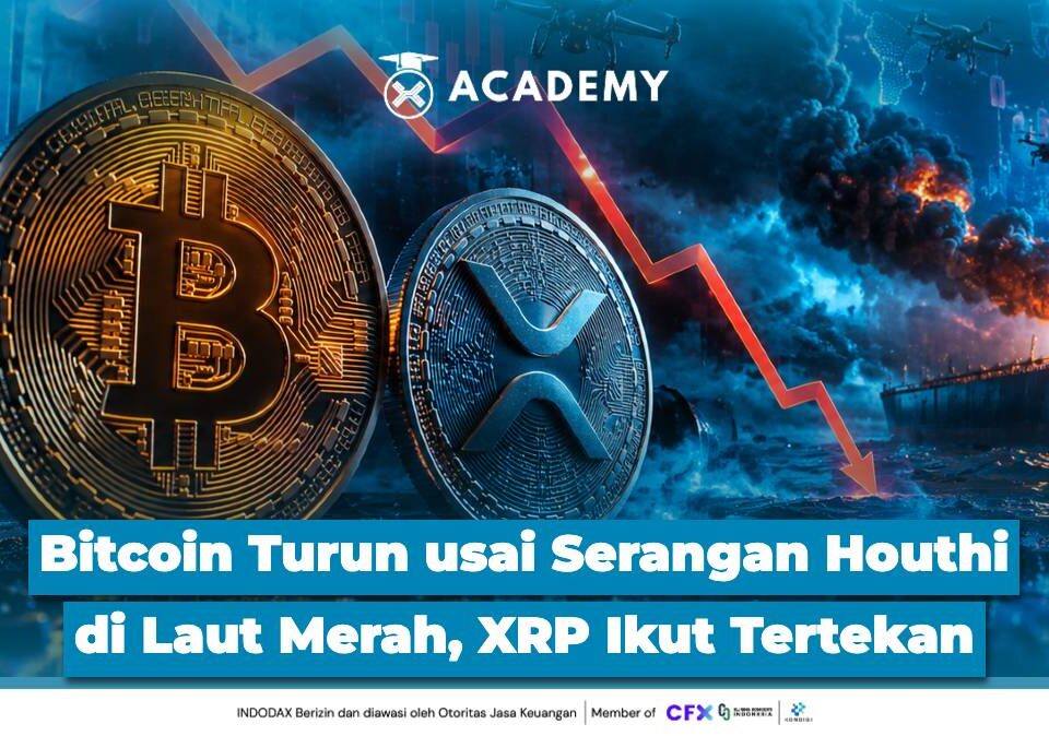 Bitcoin (BTC) Turun usai Serangan Houthi di Laut Merah, XRP Ikut Tertekan