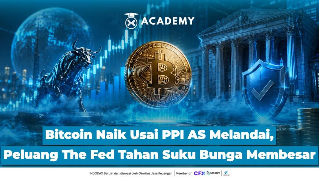 Bitcoin Naik Usai PPI AS Melandai, Peluang The Fed Tahan Suku Bunga Membesar