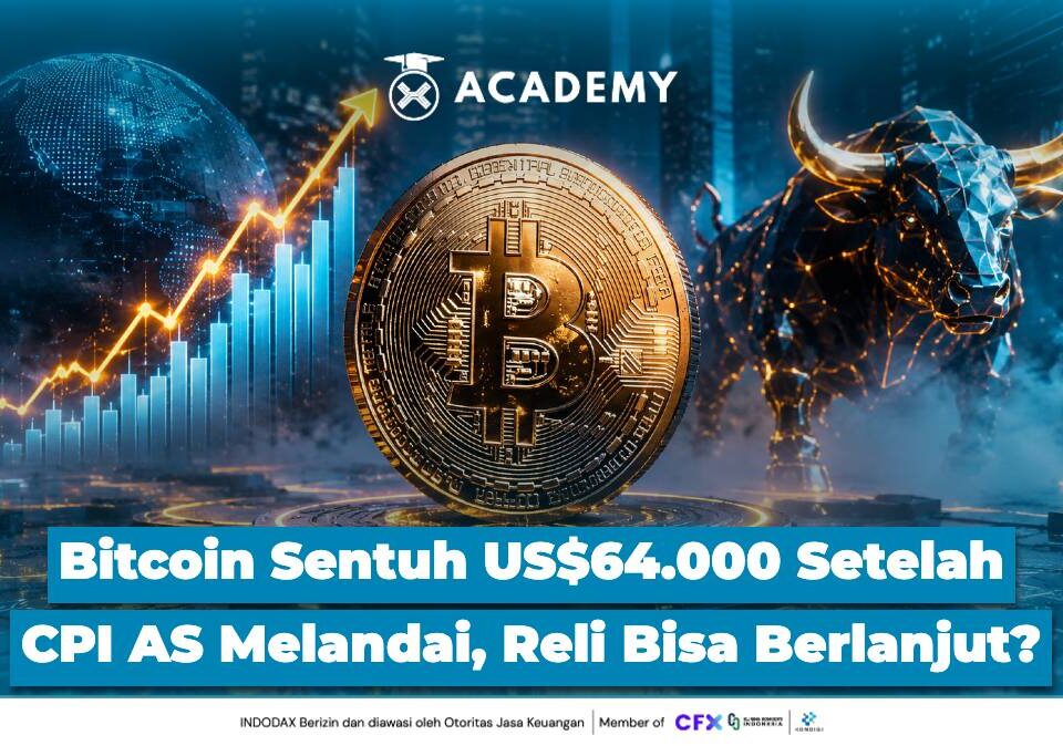 Bitcoin Sentuh US$64.000 Setelah CPI AS Melandai, Reli Bisa Berlanjut?