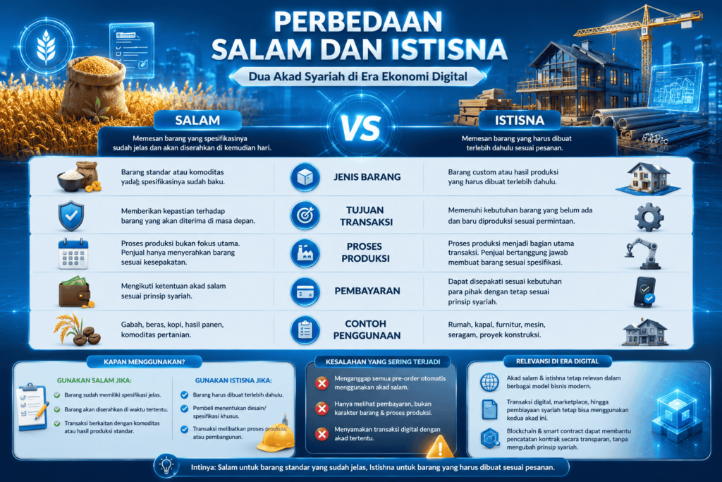 Apa Perbedaan Salam dan Istishna? Apa Perbedaan Salam dan Istishna?