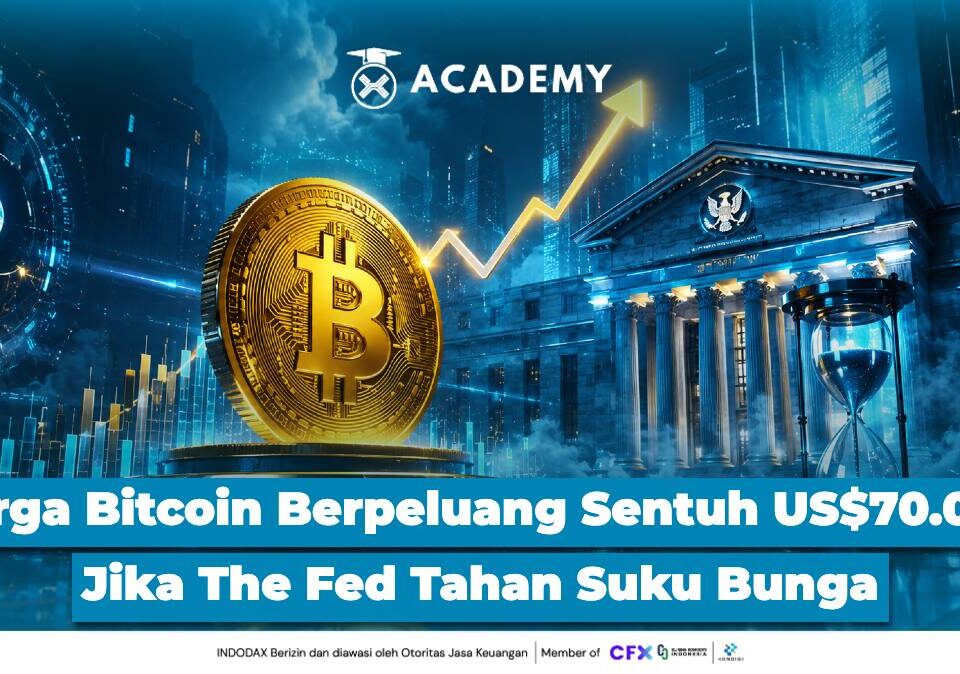 Harga Bitcoin Berpeluang Sentuh US$70.000 Jika The Fed Tahan Suku Bunga