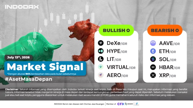 INDODAX Market Signal 13 Juli 2026