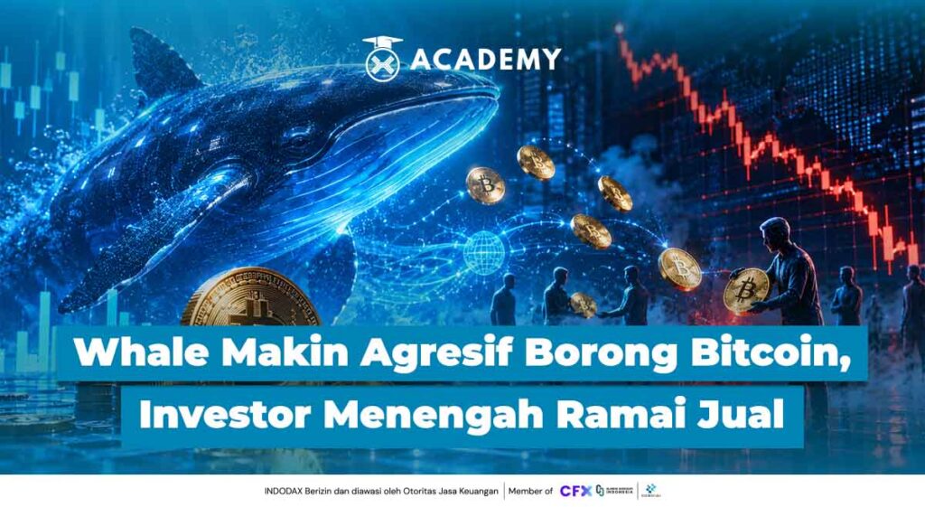 Whale Makin Agresif Borong Bitcoin, Investor Menengah Justru Ramai Jual