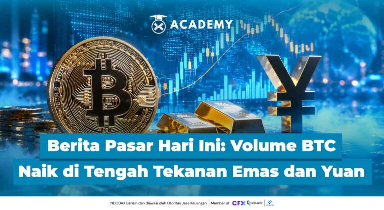 Berita Pasar Hari Ini: Volume Bitcoin Naik di Tengah Tekanan Emas dan Yuan
