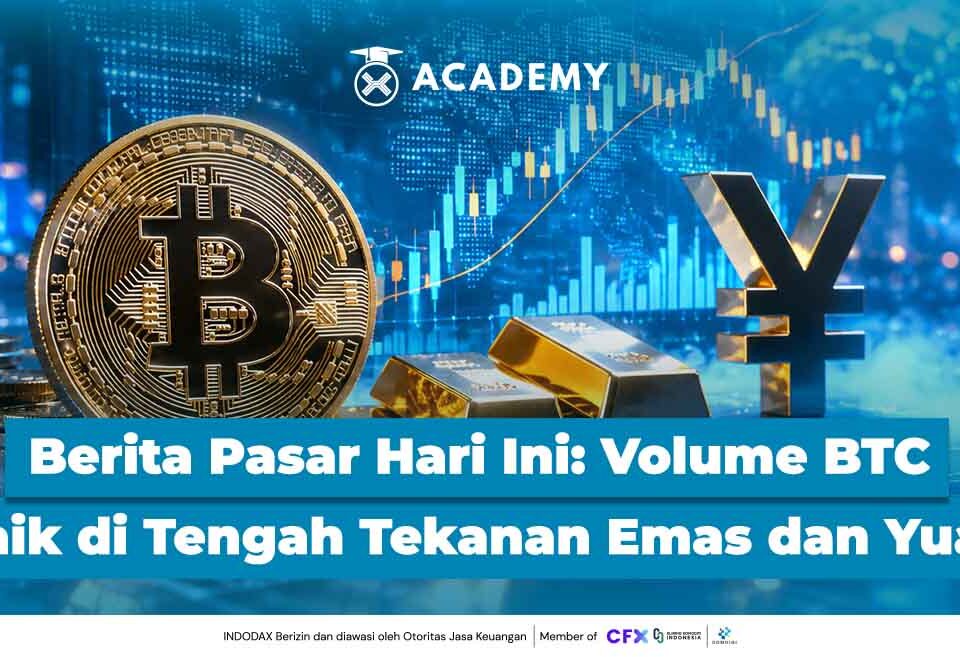 Berita Pasar Hari Ini: Volume Bitcoin Naik di Tengah Tekanan Emas dan Yuan