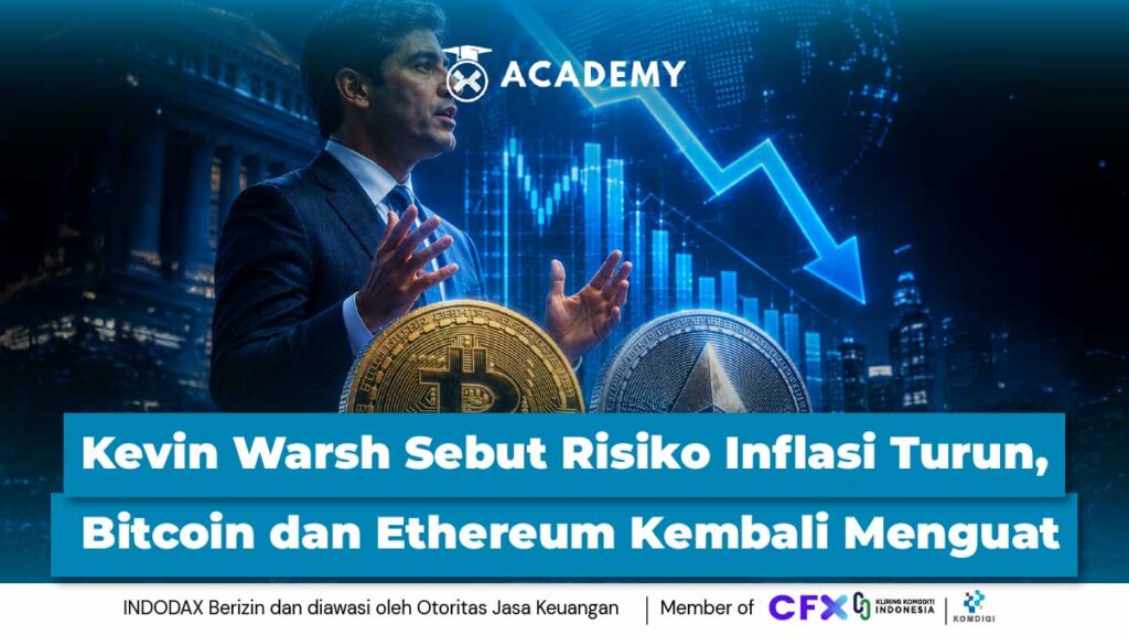 Kevin Warsh Sebut Risiko Inflasi Turun, Bitcoin dan Ethereum Kembali Menguat